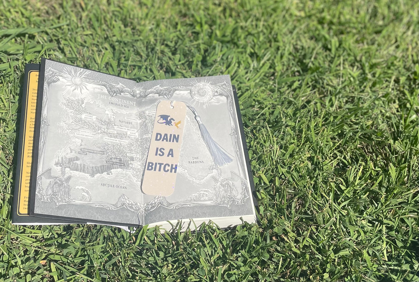 “Dain is a bitch” holographic bookmark